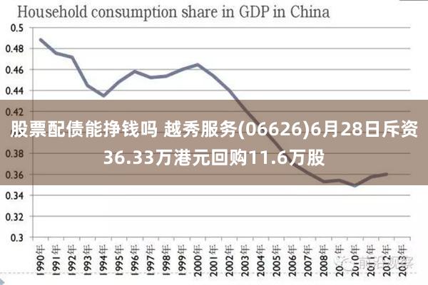 股票配债能挣钱吗 越秀服务(06626)6月28日斥资36.33万港元回购11.6万股