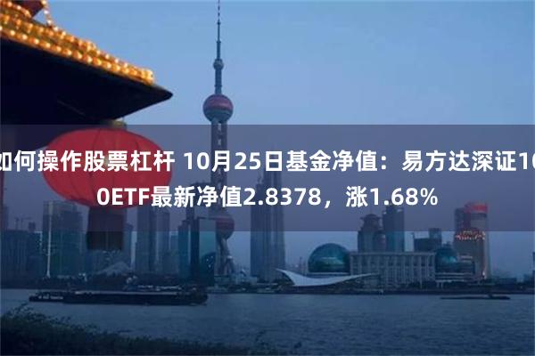 如何操作股票杠杆 10月25日基金净值：易方达深证100ETF最新净值2.8378，涨1.68%