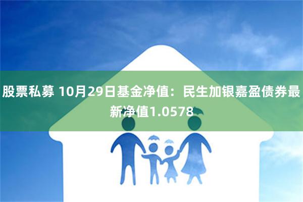 股票私募 10月29日基金净值：民生加银嘉盈债券最新净值1.0578